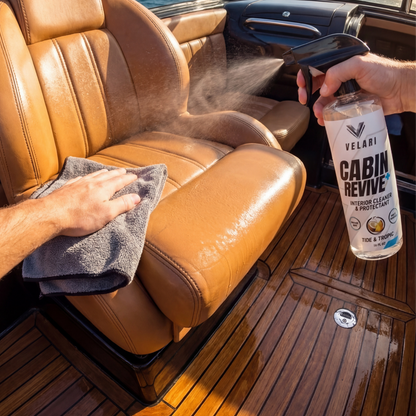 velari microfiber towel cleaning boat vinyl seating interior