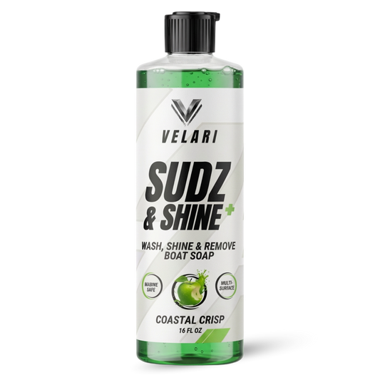 velari sudz and shine premium boat soap bottle marine wash cleaner