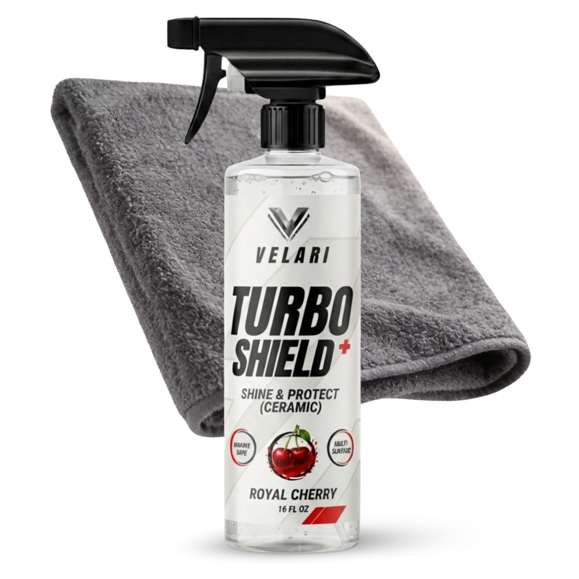 boat detailing kit with ceramic spray and microfiber towel for quick cleaning and shine