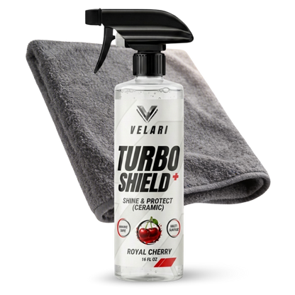 boat detailing kit with ceramic spray and microfiber towel for quick cleaning and shine